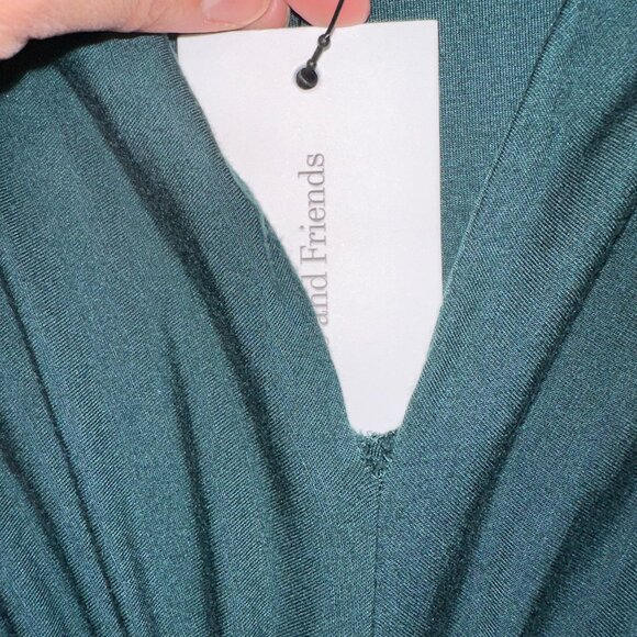 Share Lovers & Friends Emerald Green Knot Front Maxi Dress - Size S- - Picture 4 of 9
